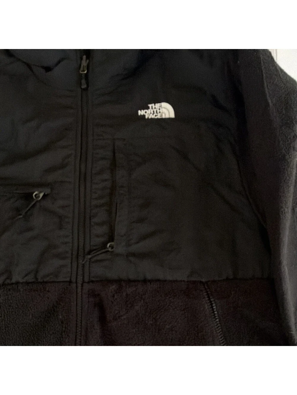 The North Face Men's Black Solid Full Zip Denali Jacket Size M